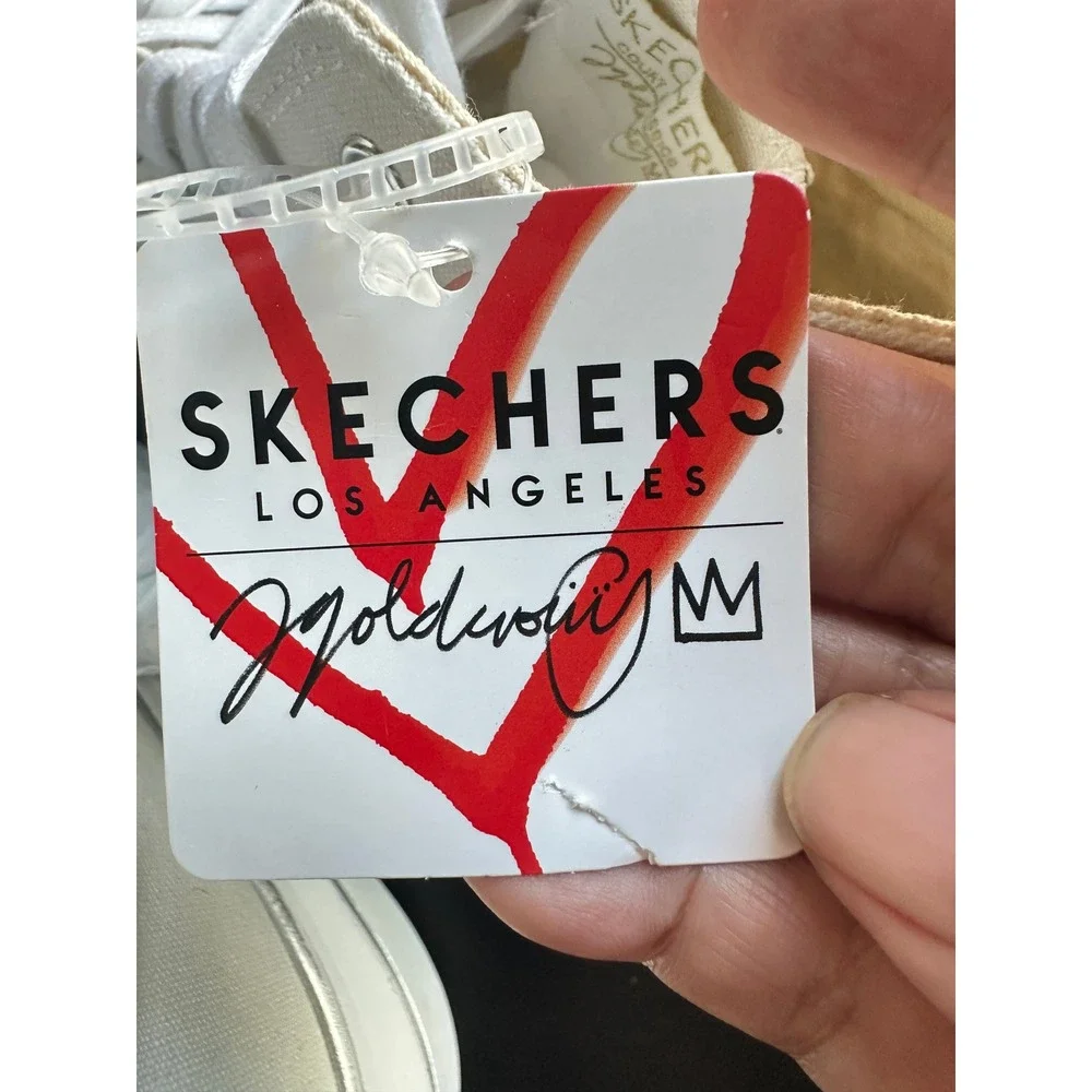 Skechers x James Goldcrown Women's Cordova Classic - Chic Love White Sneakers 10